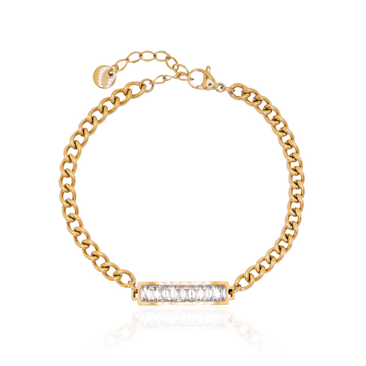 gold tennis bracelet