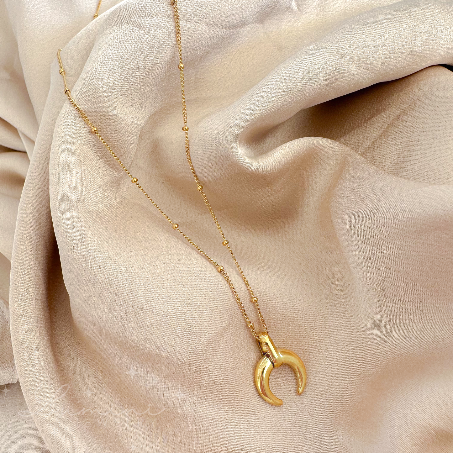 Harper Crescent Moon Necklace