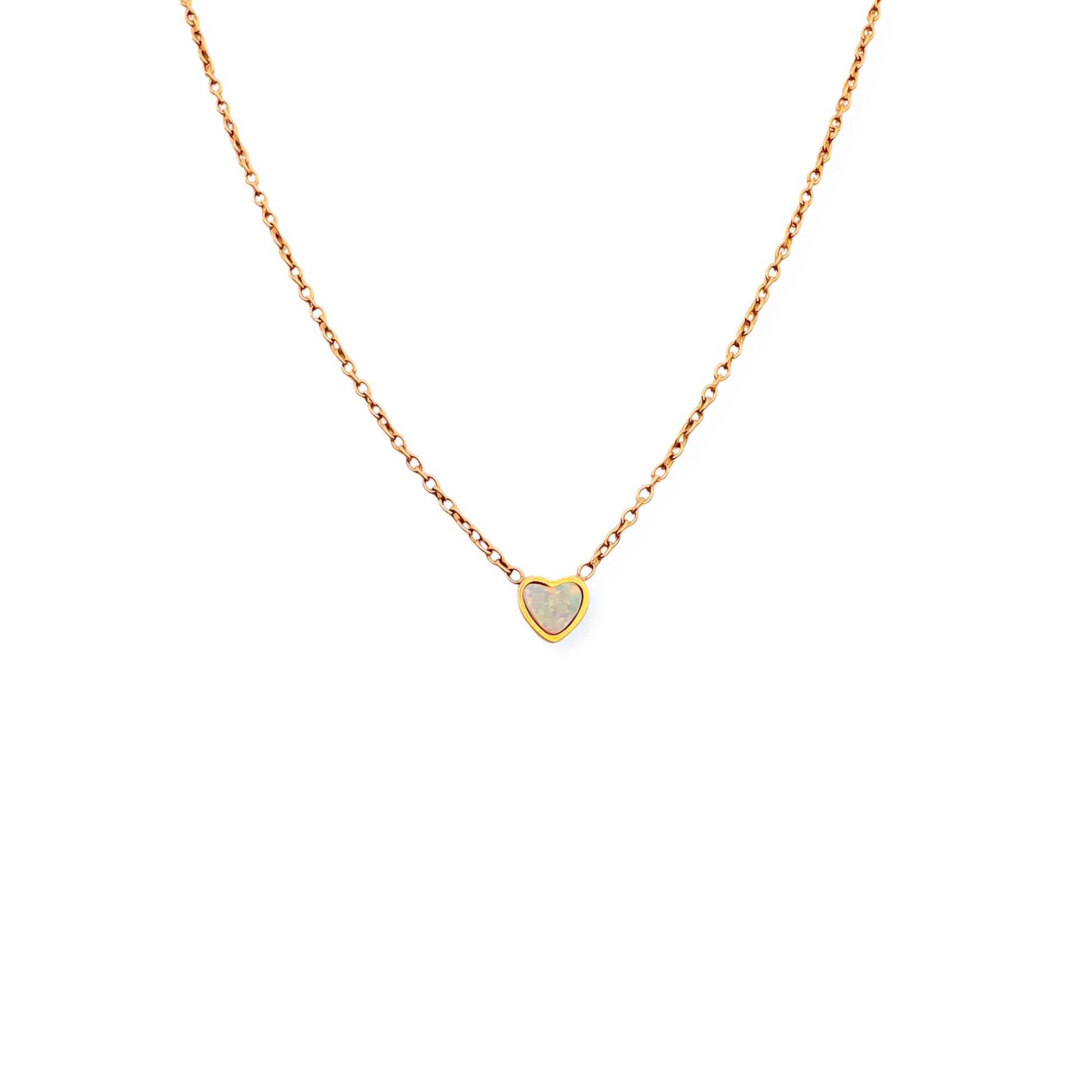 Heart Opal Necklace