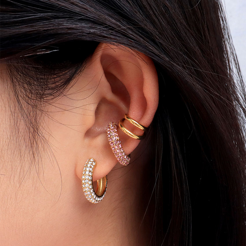 Colored CZ Ear Cuffs