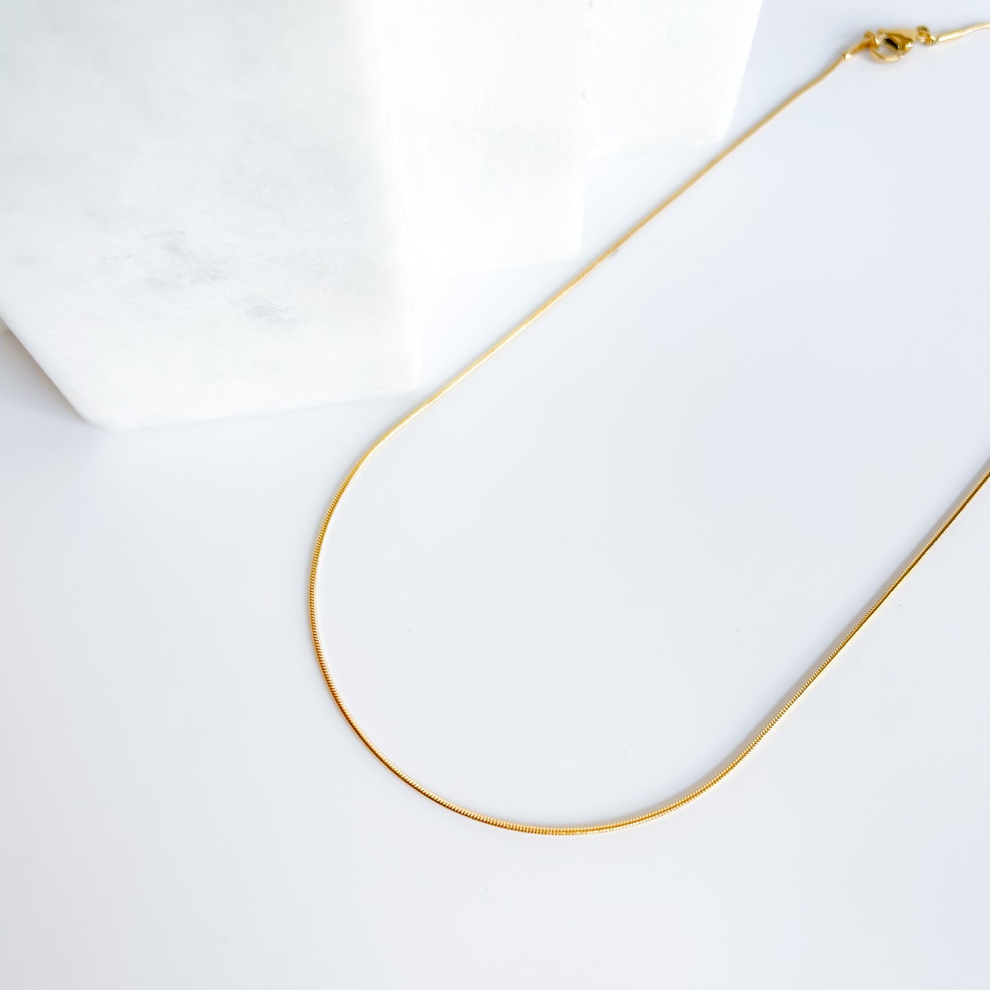 Gold Snake Chain Necklace