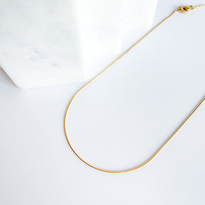 Gold Snake Chain Necklace