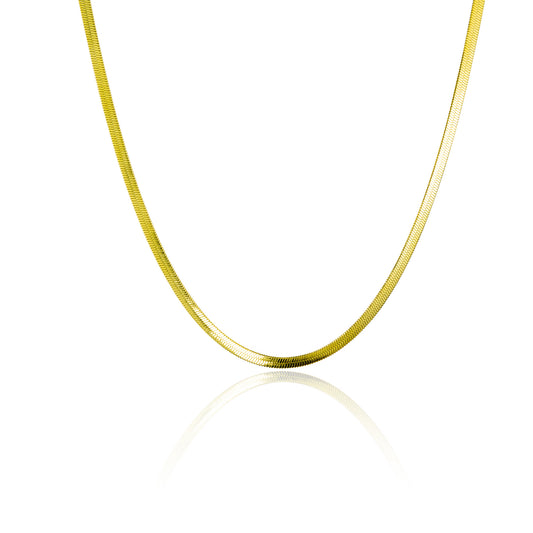 Gold 3mm Snake Chain Necklace