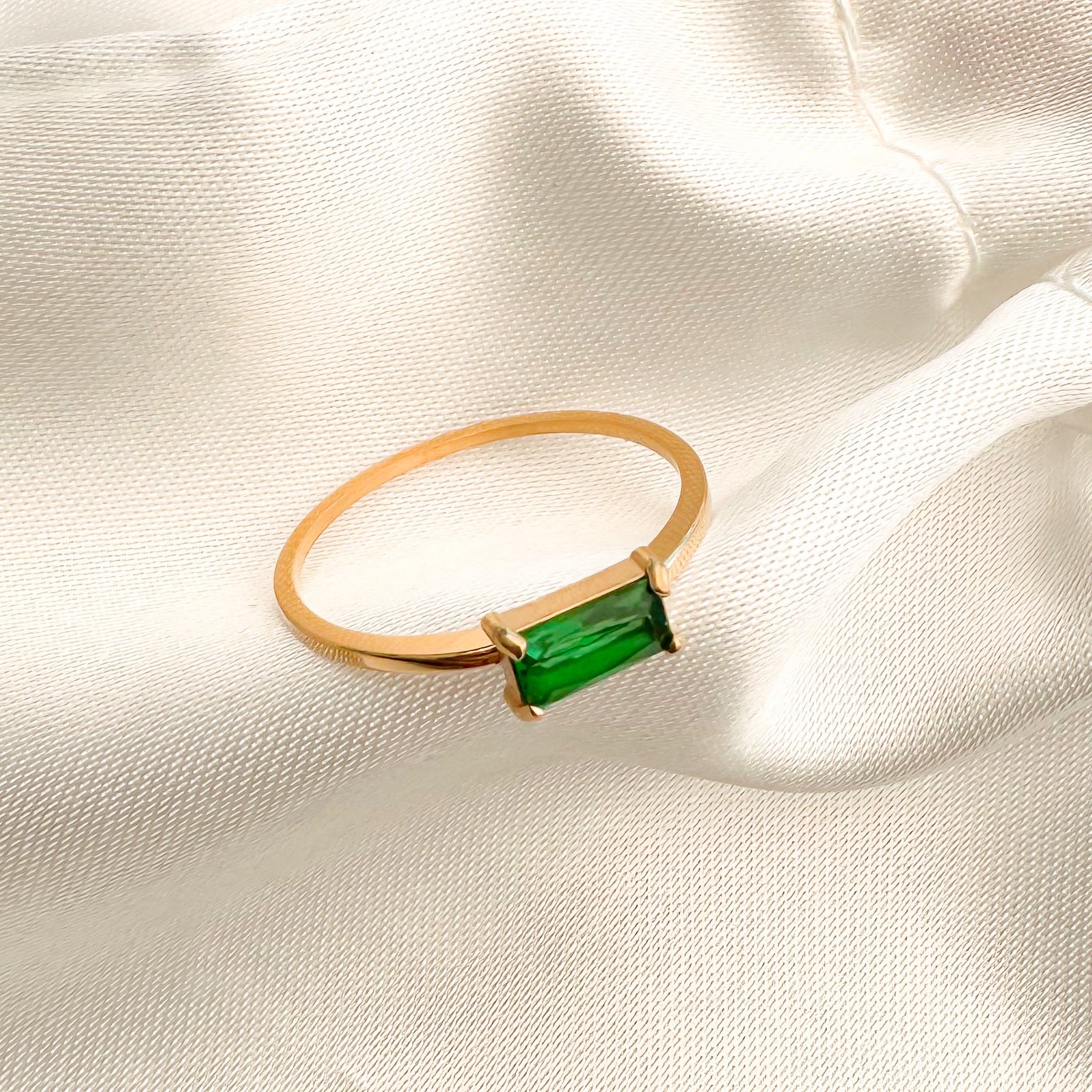 green cz ring