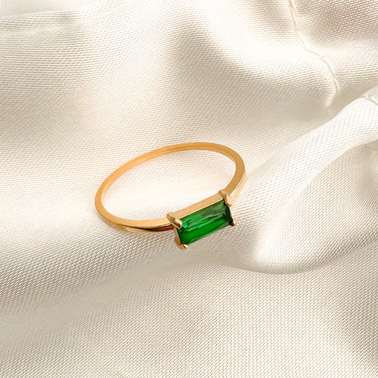 green cz ring