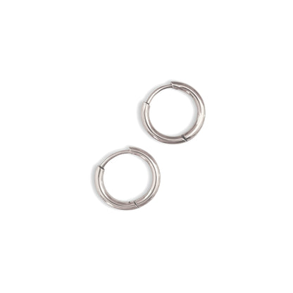 bailey 10mm silver hoops