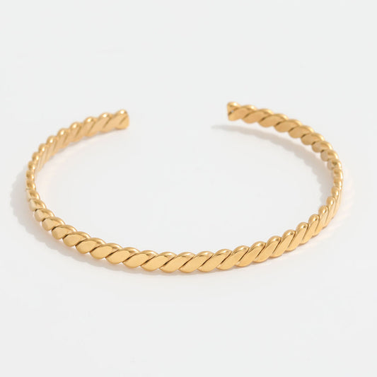 gold thin cuff bracelet