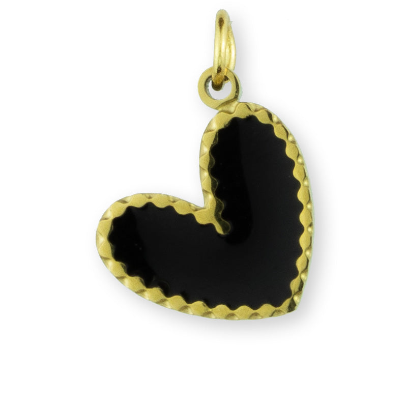 Dangle Heart - Black