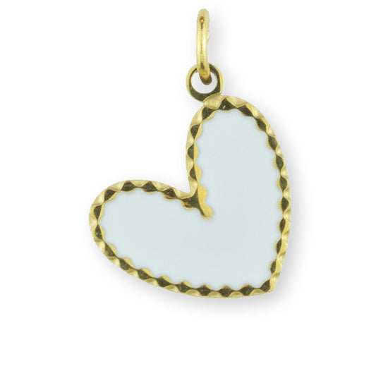 Dangle Heart - White