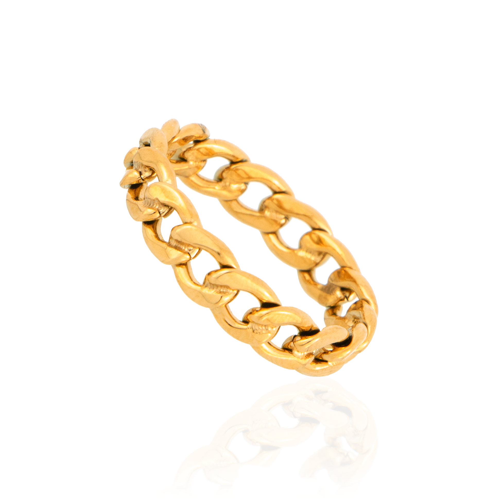 gold chain ring