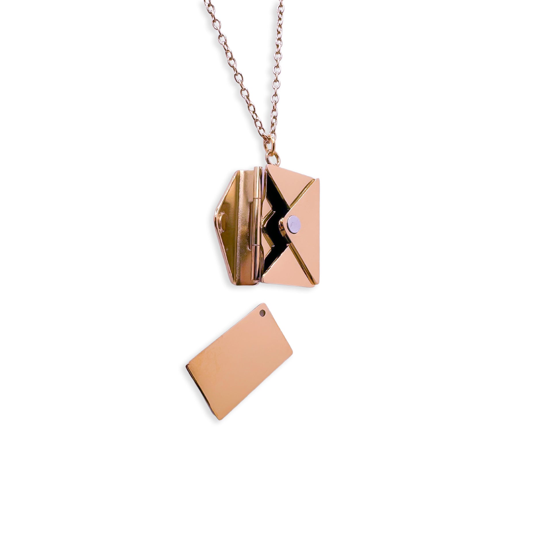 rose gold pendant necklace