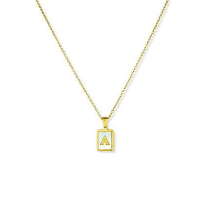 monet alphabet initial pendant necklace