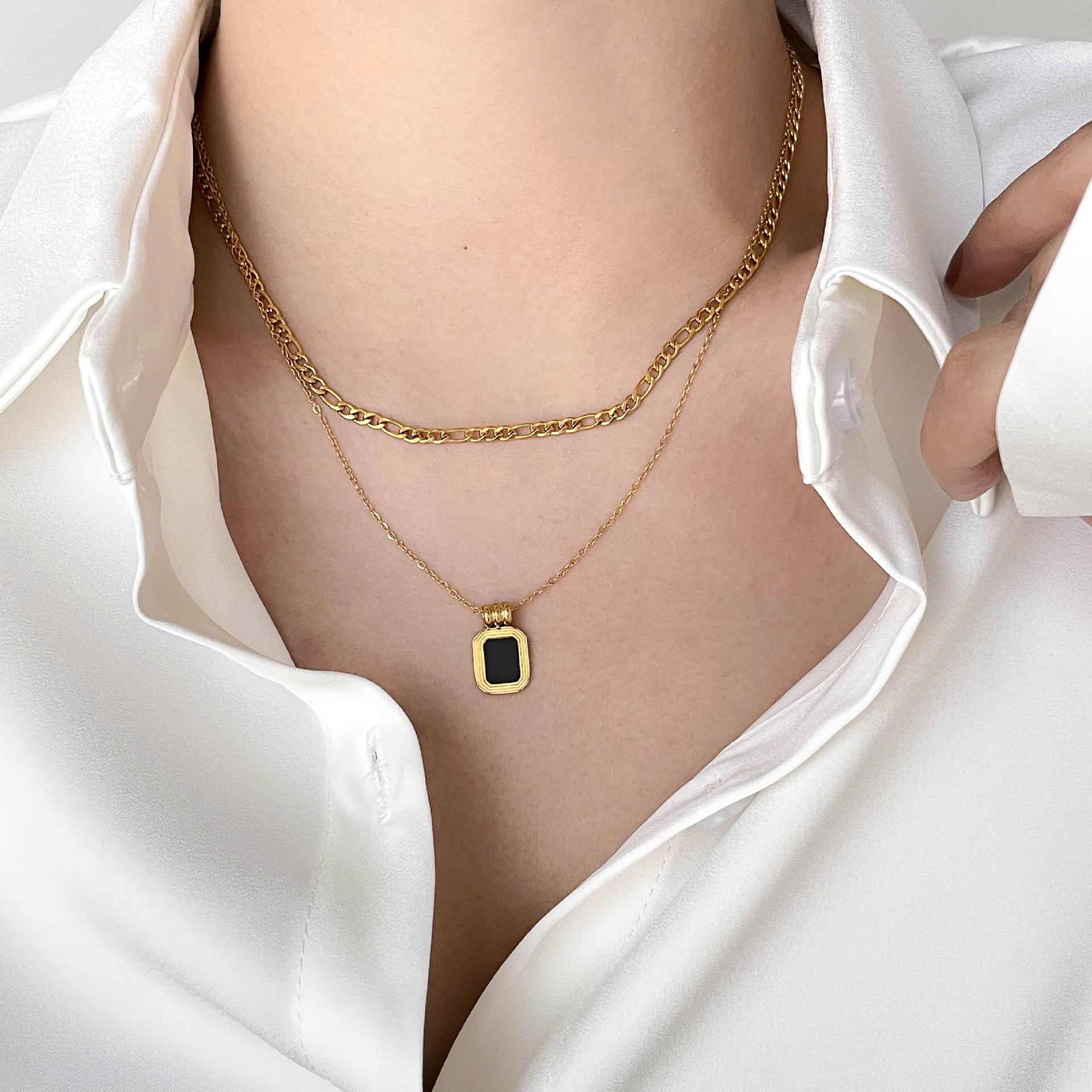 Aisha Necklace 18K Gold Plated Hypoallergenic