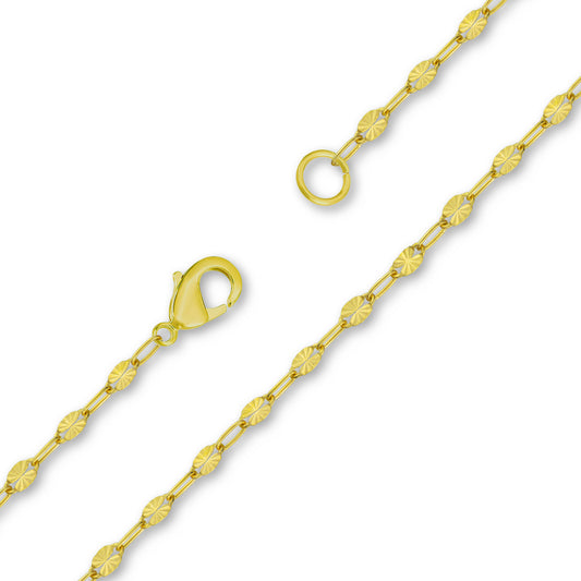 PMJ - Small Starburst Paperclip Chain (Gold)