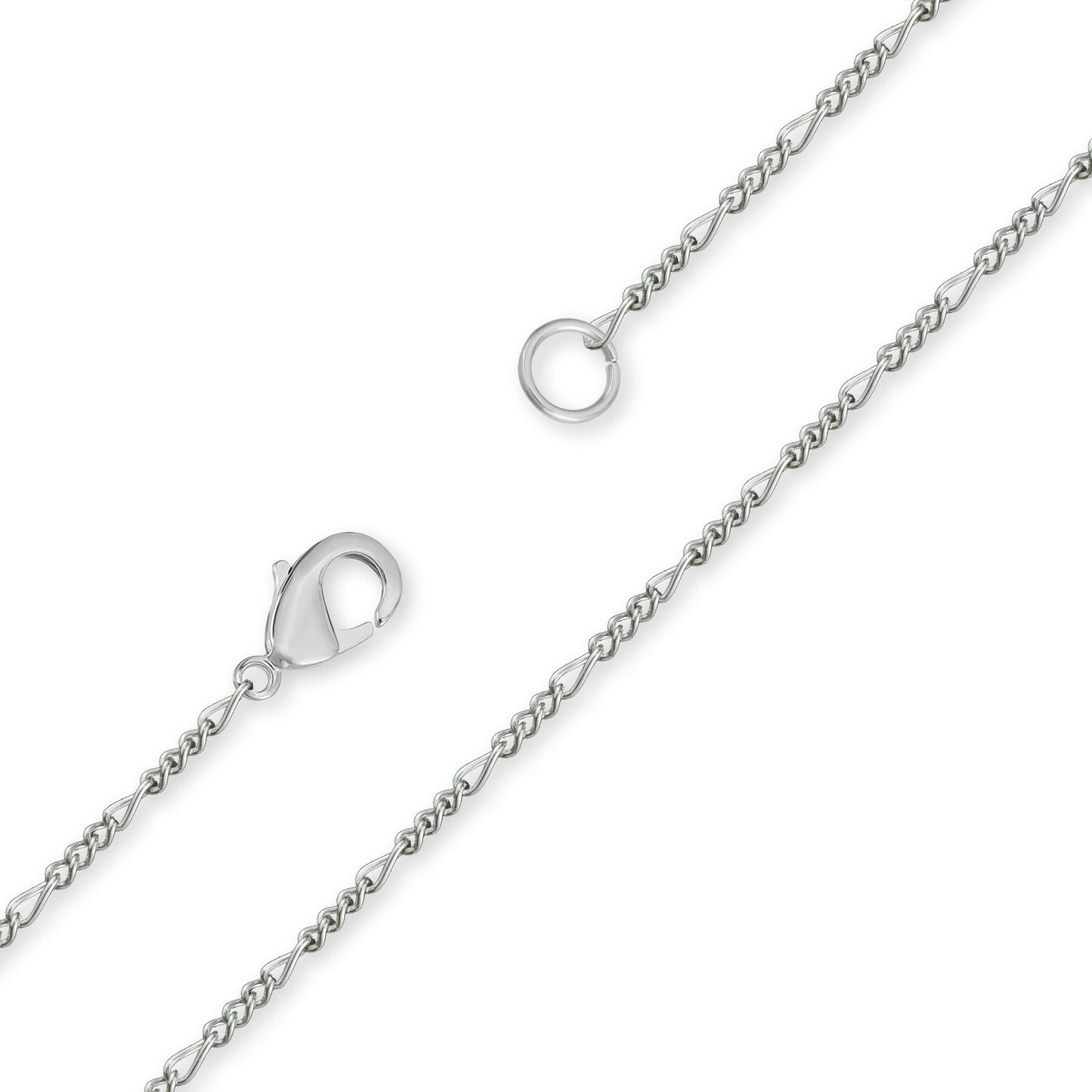 PMJ - Dainty Twisted Figaro Chain (Silver)