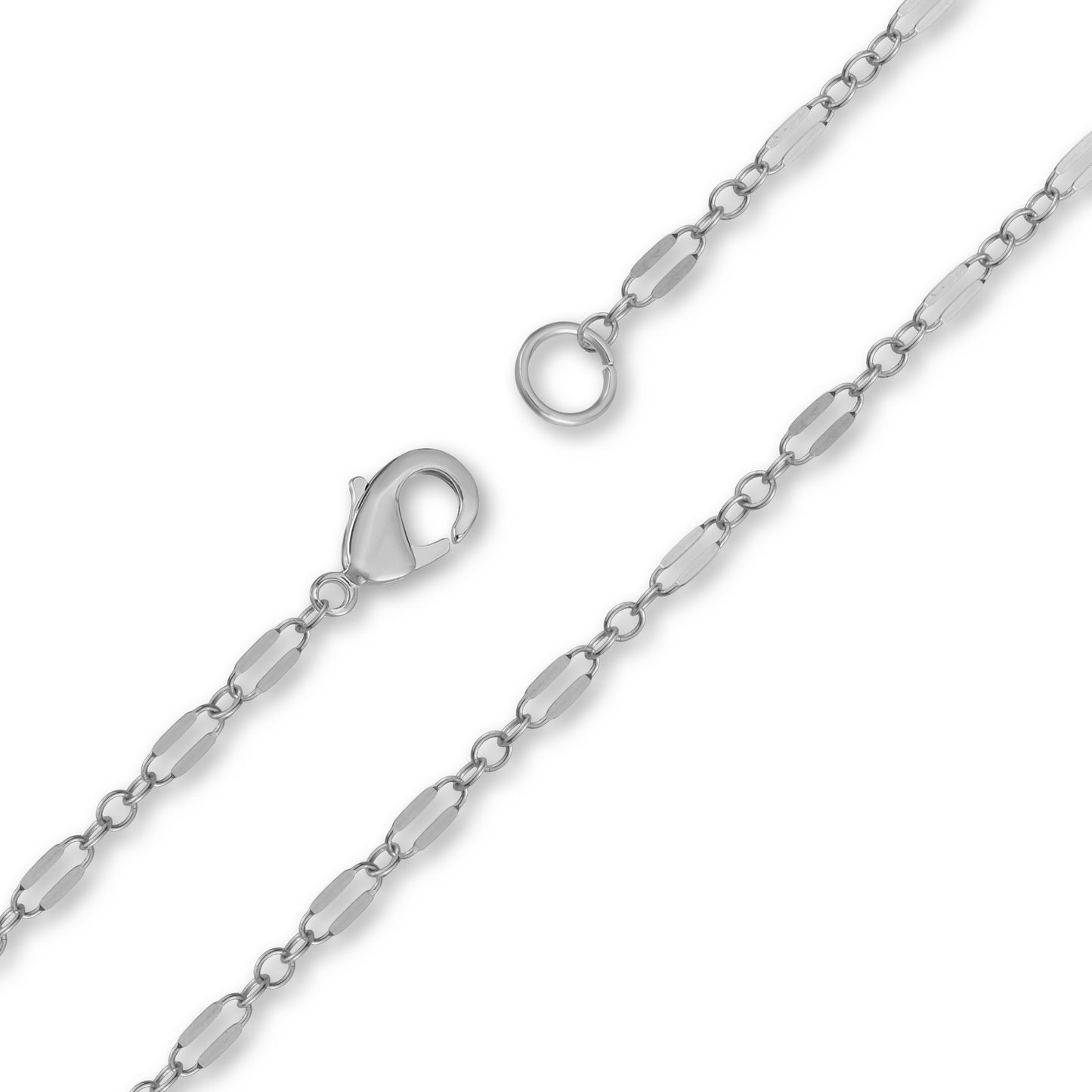 PMJ - Dapped Oval Cable Chain (Silver)