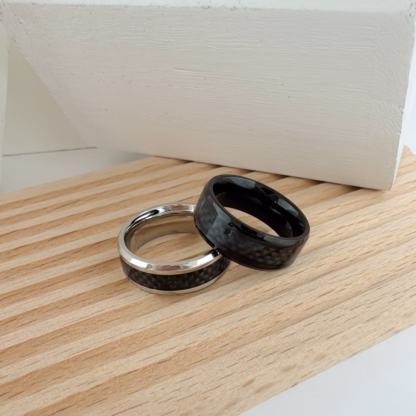 Logan Carbon Fiber Rings in two colors