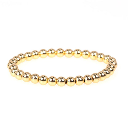 adjustable gold bead bracelet