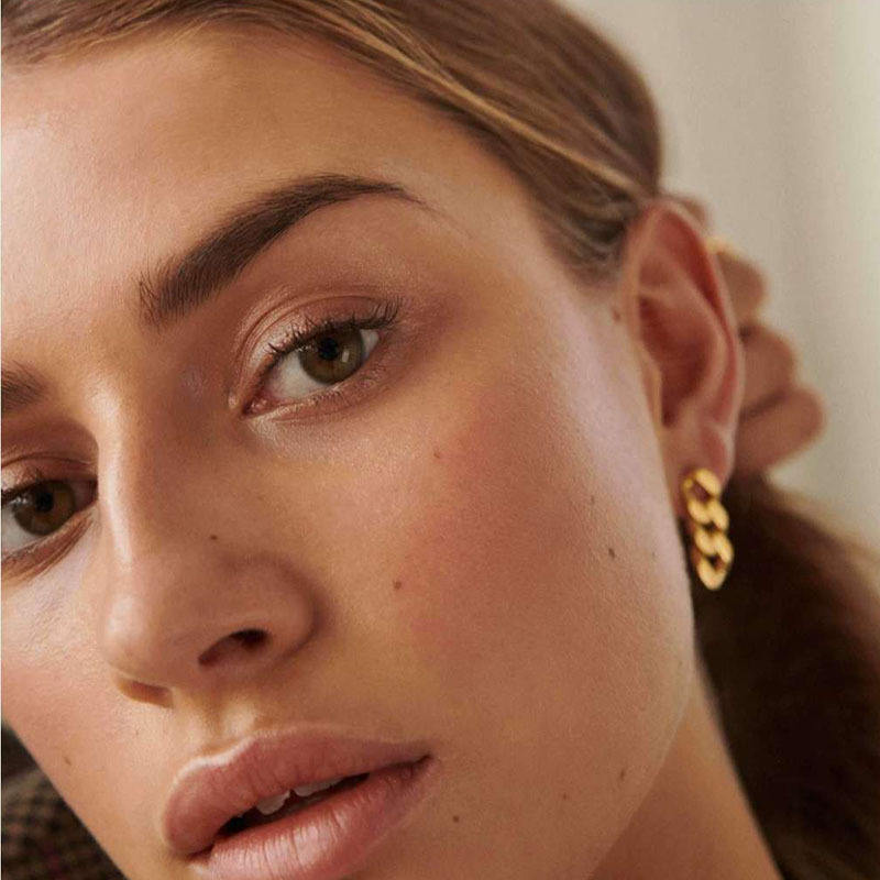 Gold Link Earrings