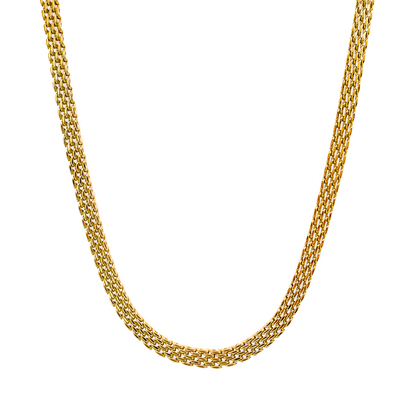 Gold Mesh Chain Necklace