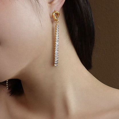 Melody Diamond Tassel Earrings