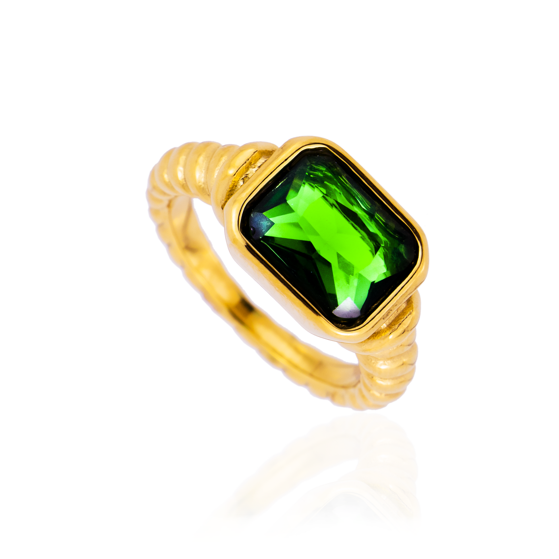 Green Gold Ring