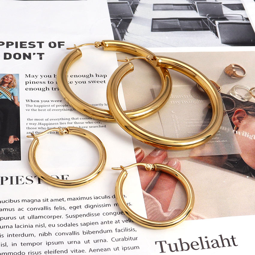 Goldie Thick Hoops (30mm)