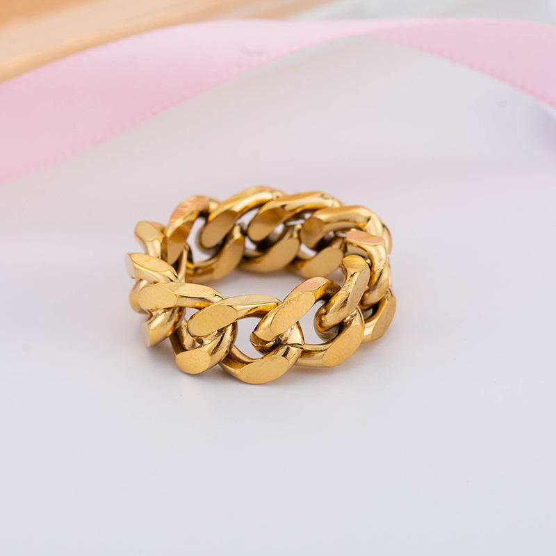 Gold Chain Link Ring