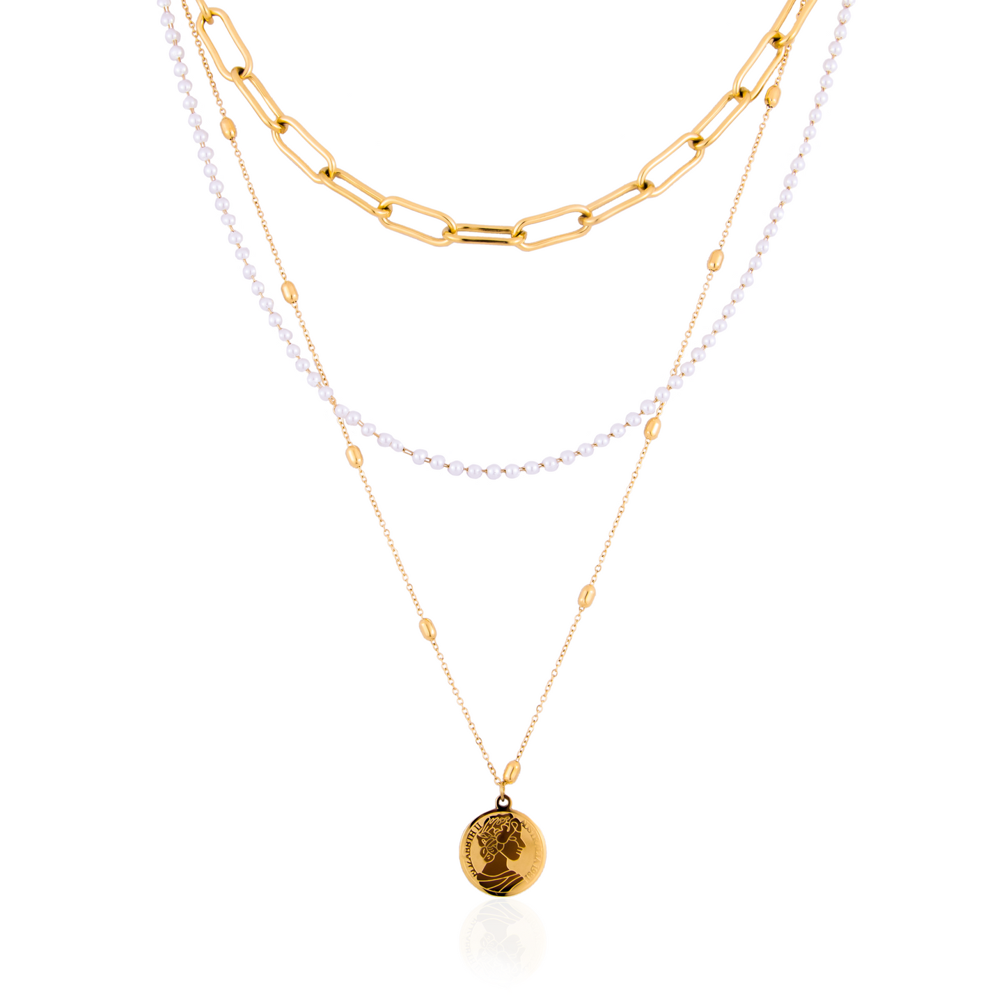Rosalie Triple-Layered Necklace
