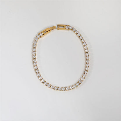 gold tennis bracelet